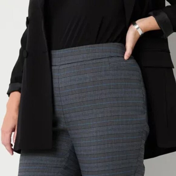 Liz Claiborne Lisa Plaid Career Pants SZ 12 - Picture 1 of 6